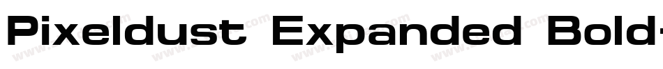 Pixeldust Expanded Bold字体转换